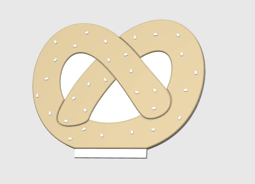 Pretzel NFC Stand-No frame-  (Design your NFC stand- You Choose base type)