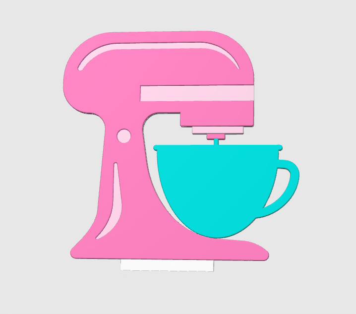 Mixer NFC Stand- no frame- (Design your NFC stand- You Choose base type)