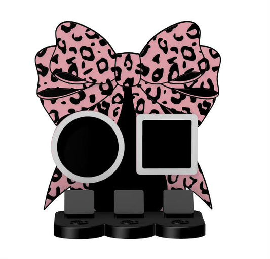 Cheetah Bow NFC Stand- 2 Frames- (Design your NFC stand- You Choose base type)