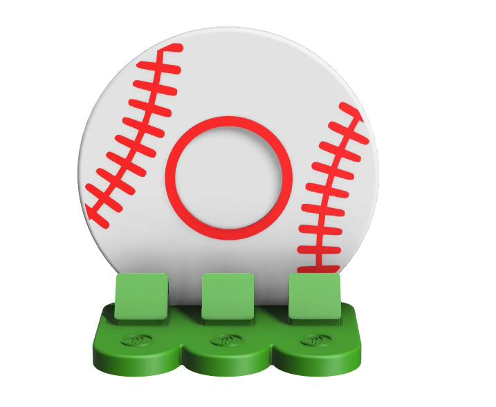 Baseball NFC Stand- 1 Frame/Circle- (Design your NFC stand- You Choose base type)