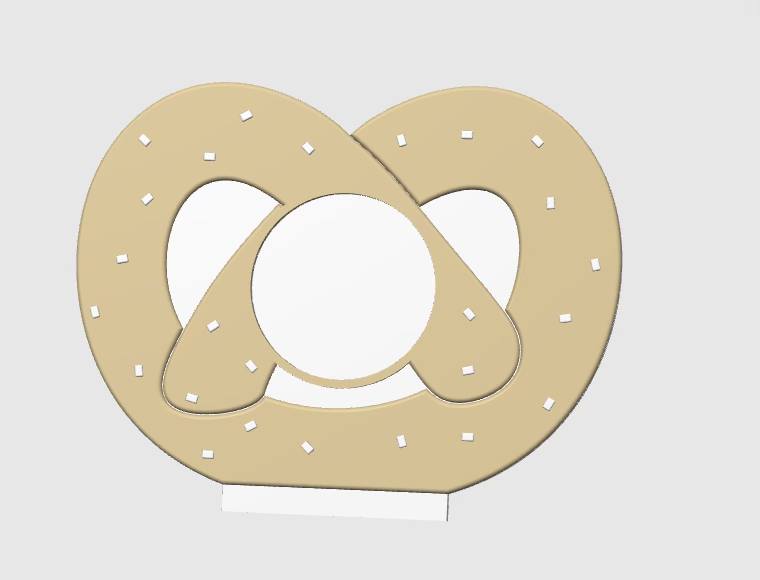 Pretzel NFC Stand- 1 Frame/Circle- (Design your NFC stand- You Choose base type)