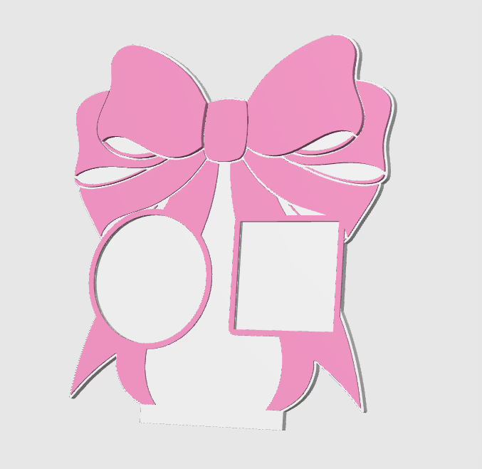Bow NFC Stand- 2 Frames- (Design your NFC stand- You Choose base type)