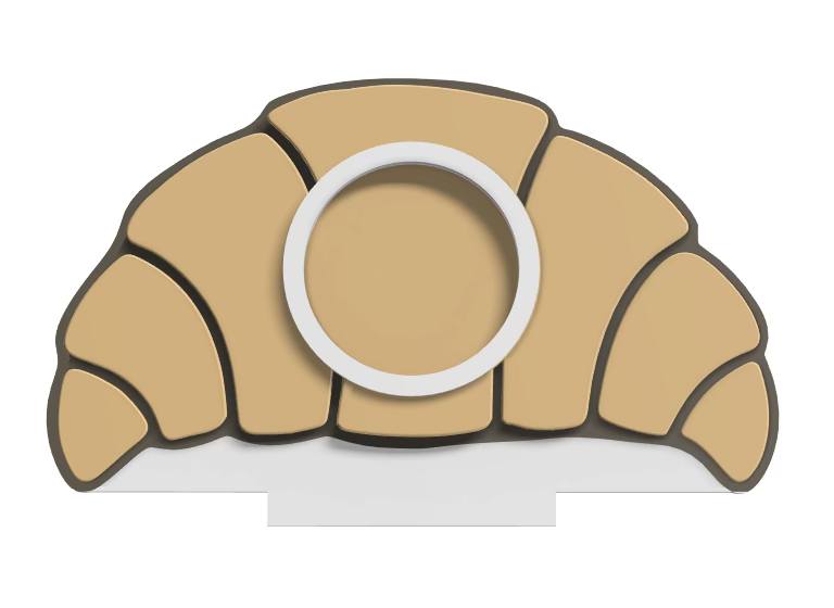Croissant NFC Stand- 1 Frame/Circle- (Design your NFC stand- You Choose base type)