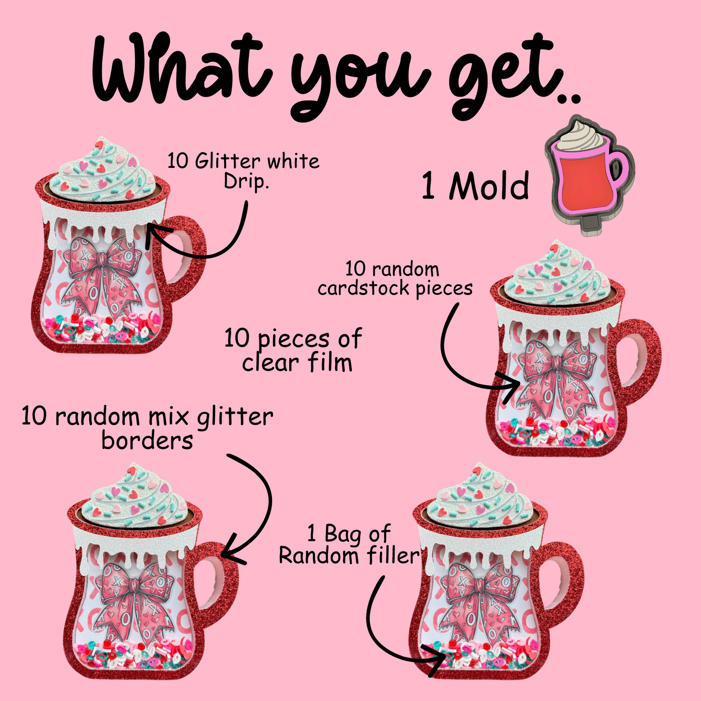 Vday Cocoa Shaker kit