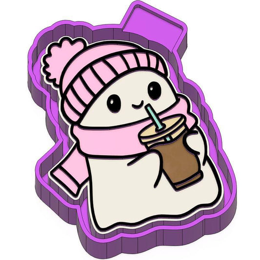 Cute ghost Freshie mold