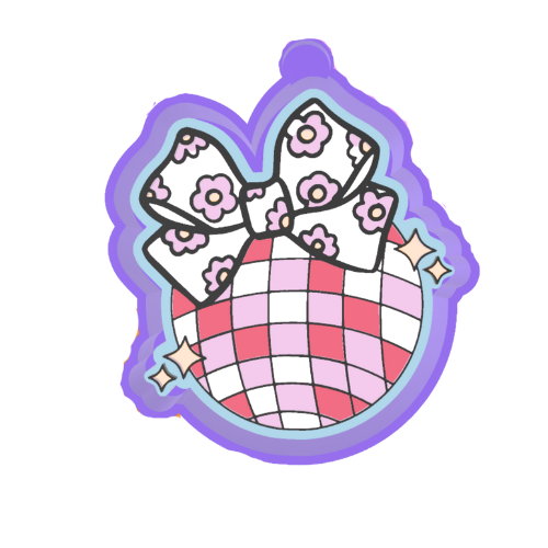 Disco ball bow Freshie Mold
