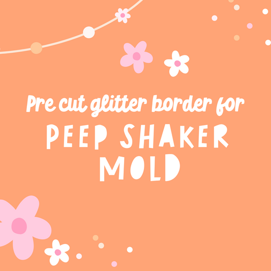 Glitter Cardstock Border for Peep Shaker Mold