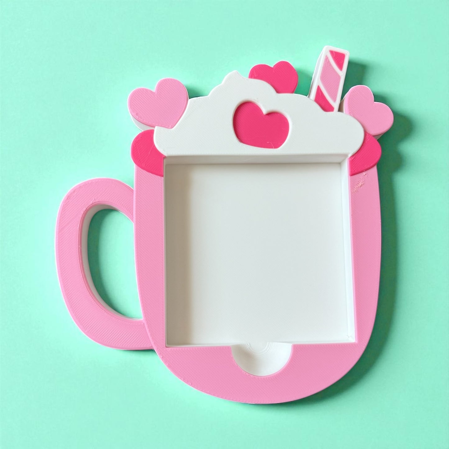 Heart Mug Sticky Note Holder