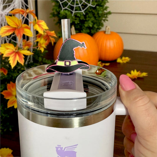 Witch hat straw topper
