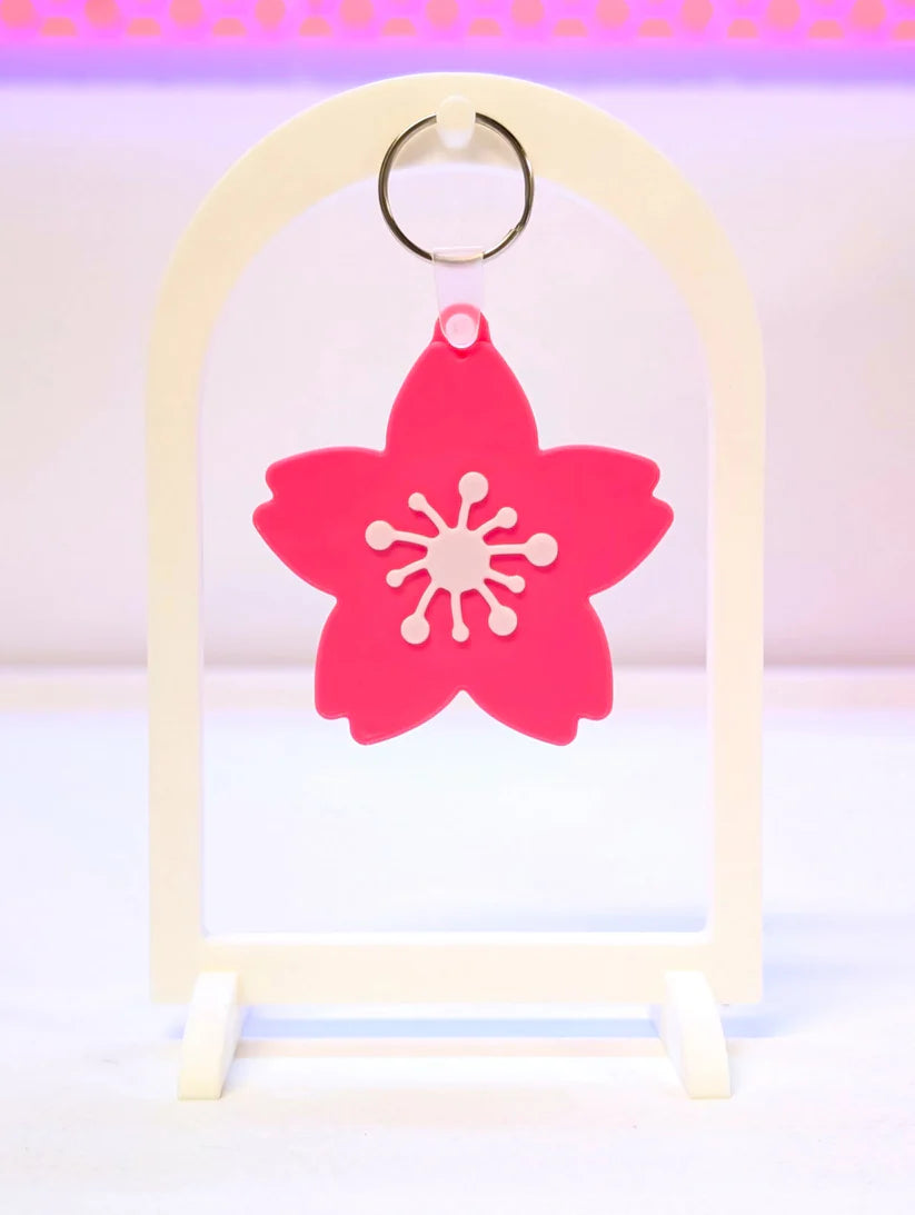 Cherry Blossom NFC Keychain