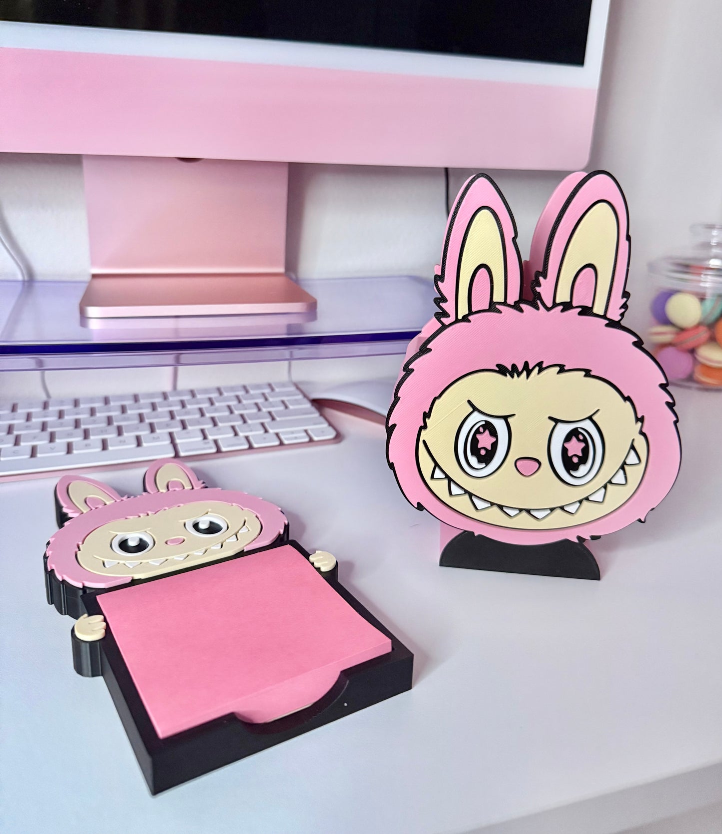 Cute Monster Pen Holder & Sticky Note Holder Set
