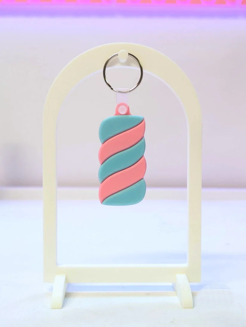 Candy Swirl NFC Keychain