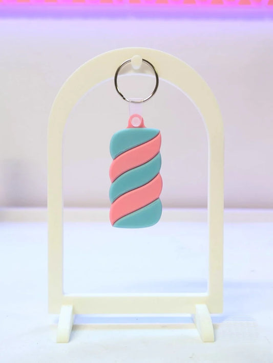 Candy Swirl NFC Keychain