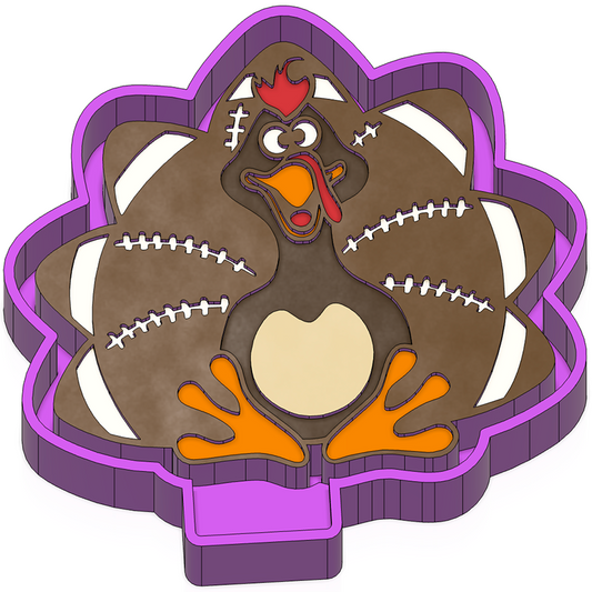 Football season turkey Freshie mold