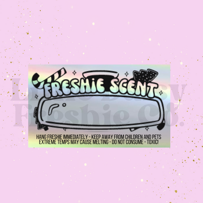 Christmas Holographic Label sticker (3"X 2")