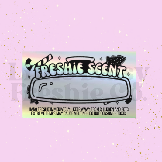 Christmas Holographic Label sticker (3"X 2")