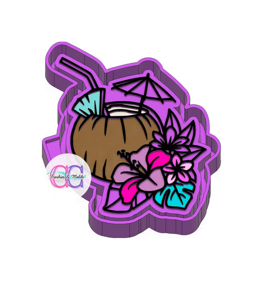 Tropical drink Freshie Mold