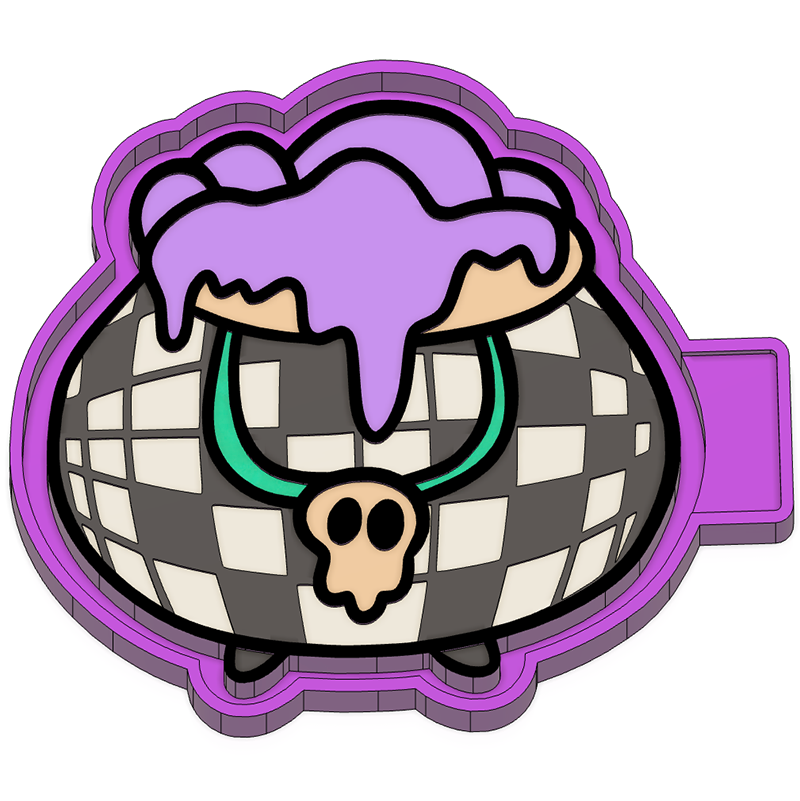 Disco cauldron Freshie mold