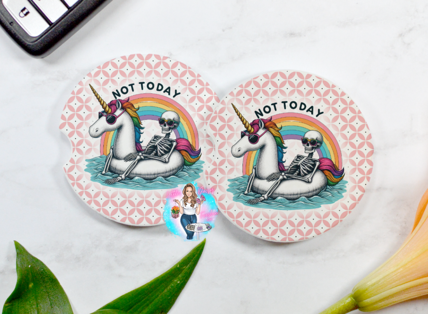 Not Today Car Coasters