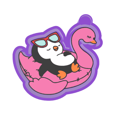 Penguin floaty Freshie Mold