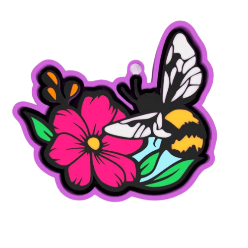 Bee Flowers Freshie Mold