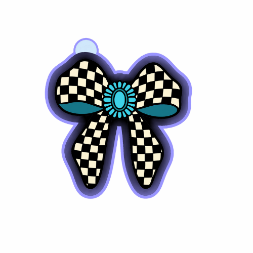 Western Checkered Bow Freshie mold