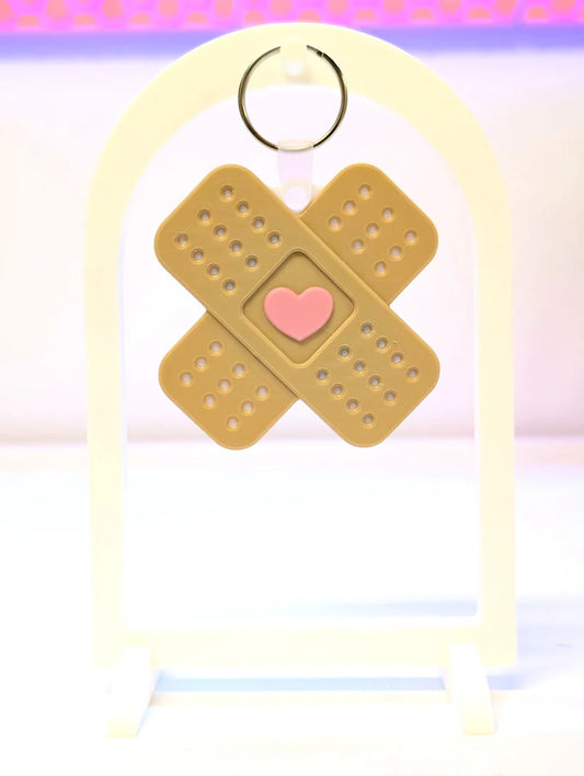 Band-aid w/Heart NFC Keychain