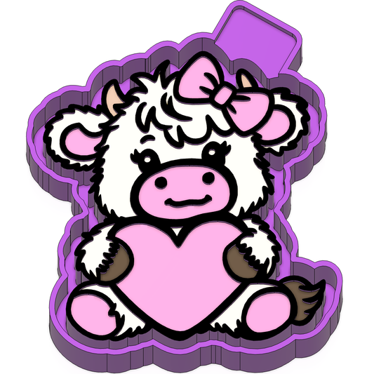 Cute Cow Freshie Mold