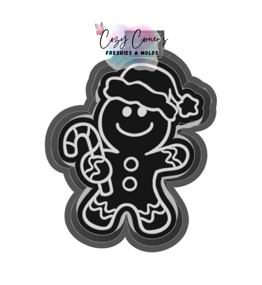 Gingerbread man Christmas freshie mold