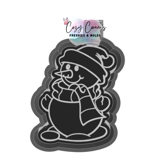 Snowman freshie mold