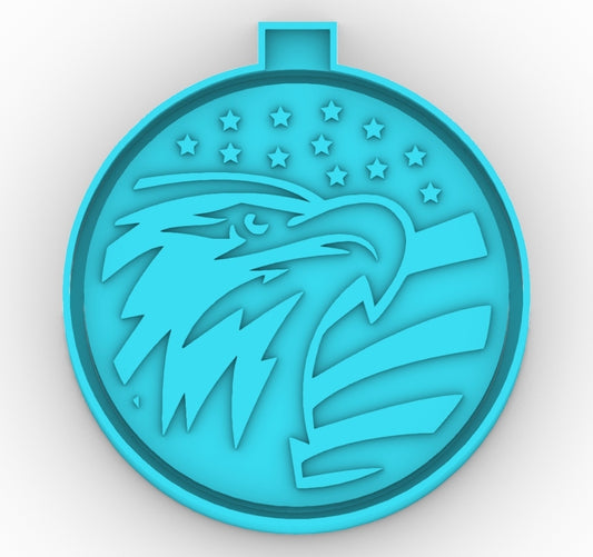 Eagle flag Freshie mold