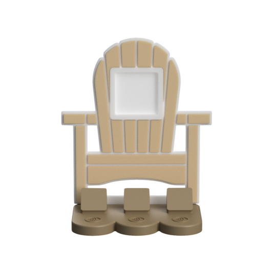 Beach chair NFC Stand- 1 Frame/square- (Design your NFC stand- You Choose base type)