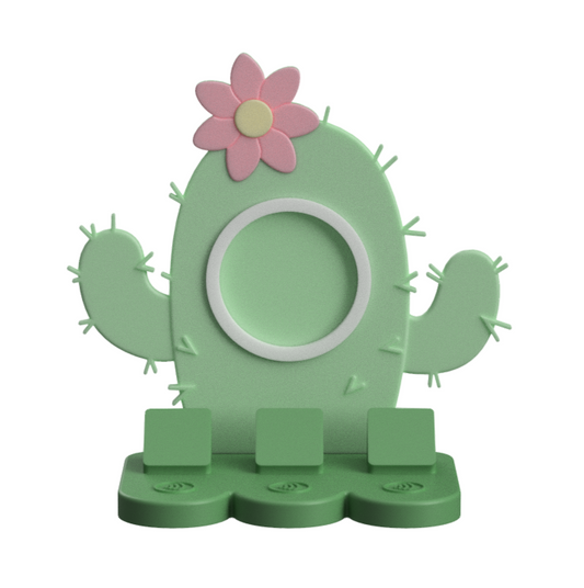 Cactus Spiky  NFC Stand- 1 Frame/circle- (Design your NFC stand- You Choose base type)