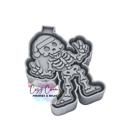 Skeleton Christmas freshie mold