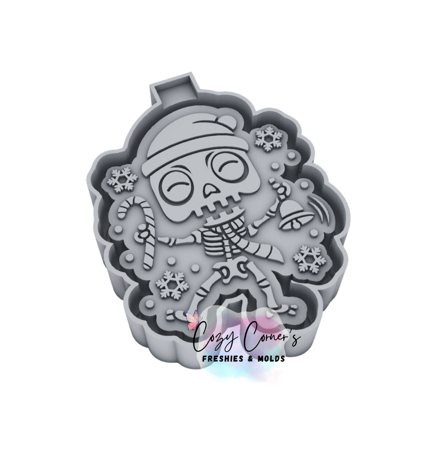 Skeleton Christmas freshie mold