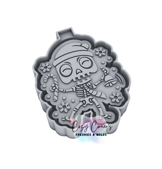 Skeleton Christmas freshie mold