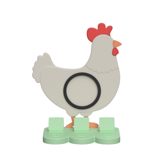 Chicken NFC Stand- 1 Frame/circle- (Design your NFC stand- You Choose base type)