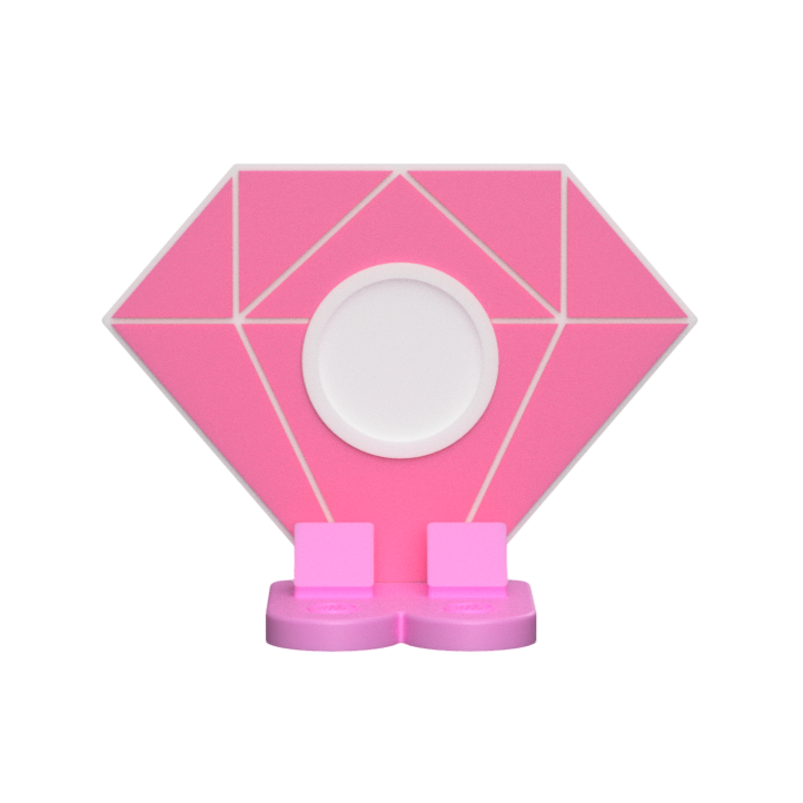 Diamond NFC Stand- 1 Frame/circle- (Design your NFC stand- You Choose base type)