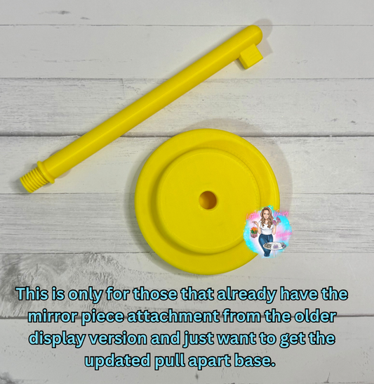 Freshie Mirror display Stand base - PLEASE NOTE:  This is only for those that already have the mirror attachment piece and just wanted the new base version.)
