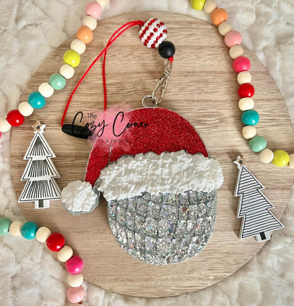 Disco Ball Santa Hat Freshie Mold