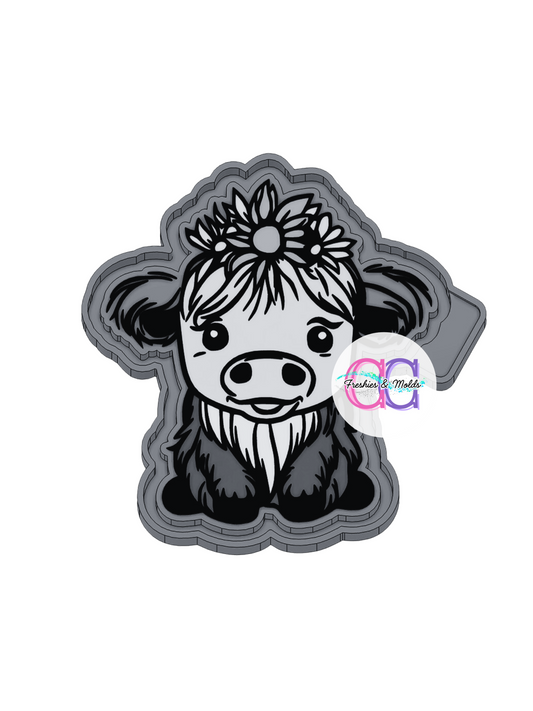 Cute Highland Freshie Mold