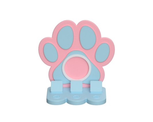 Paw Print NFC Stand- 1 Frame/circle- (Design your NFC stand- You Choose base type)