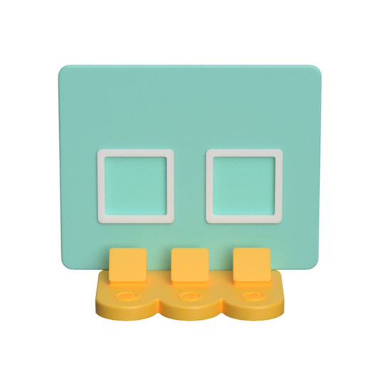 Square NFC Stand- 2 Frames- (Design your NFC stand- You Choose base type)