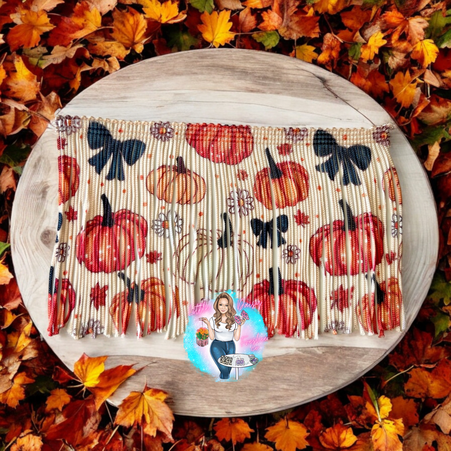 Fall pumpkin Print Fringe