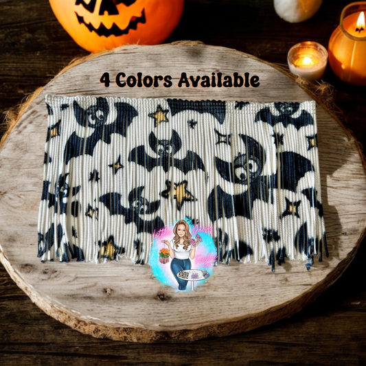 Bats Print Fringe