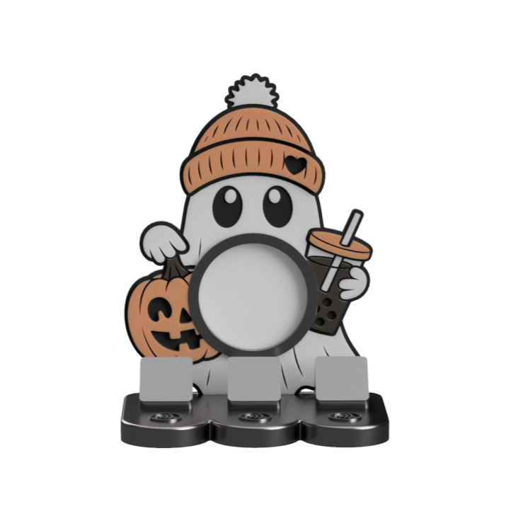 Ghost fall/Halloween season NFC Stand- 1 Frame/circle- (Design your NFC stand- You Choose base type)