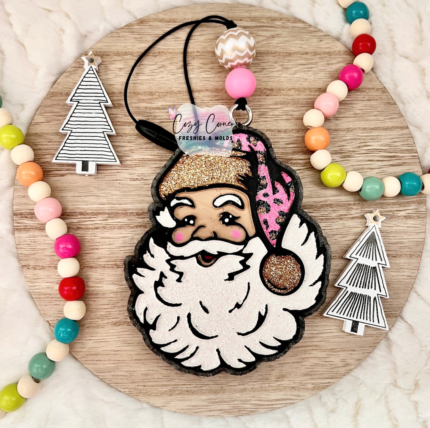 Santa Christmas freshie mold