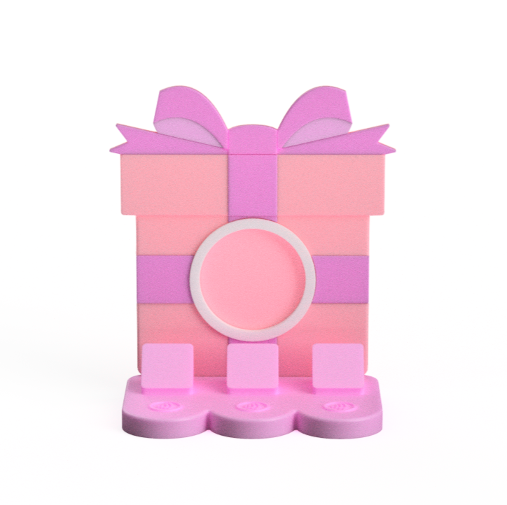 Gift NFC Stand- 1 Frame/circle- (Design your NFC stand- You Choose base type)