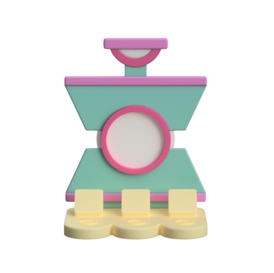 Heat Press NFC Stand- 1 Frame/circle- (Design your NFC stand- You Choose base type)