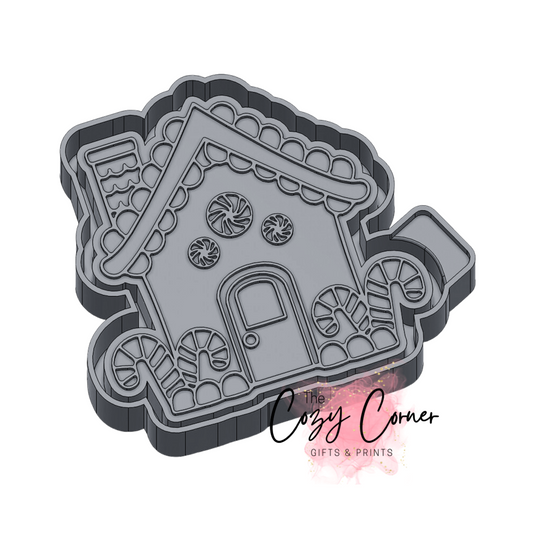 Gingerbread house christmas freshie mold